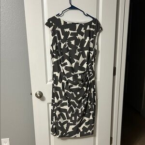 Stylish Gray and White Women's Dress